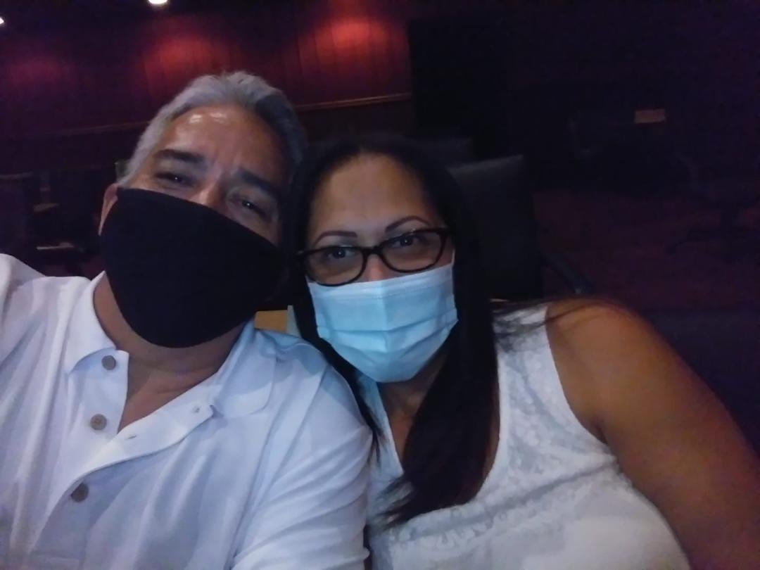 Maria and I on Fathers Day watching Grease at Aloma theatre.