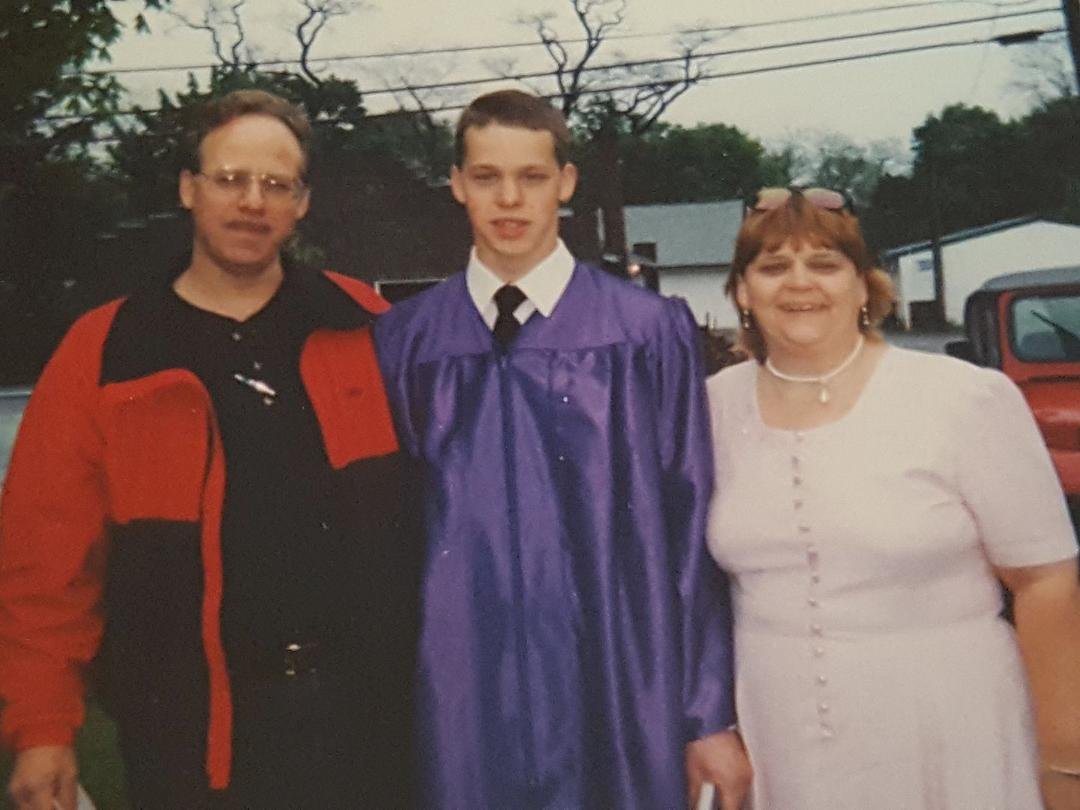 TBT. June 1, 1997. Chris high school graduation. His party was the day before on my 43rd birthday, but it was all about him!! Hey Bobbo, I "moustache" you a question. Lol!