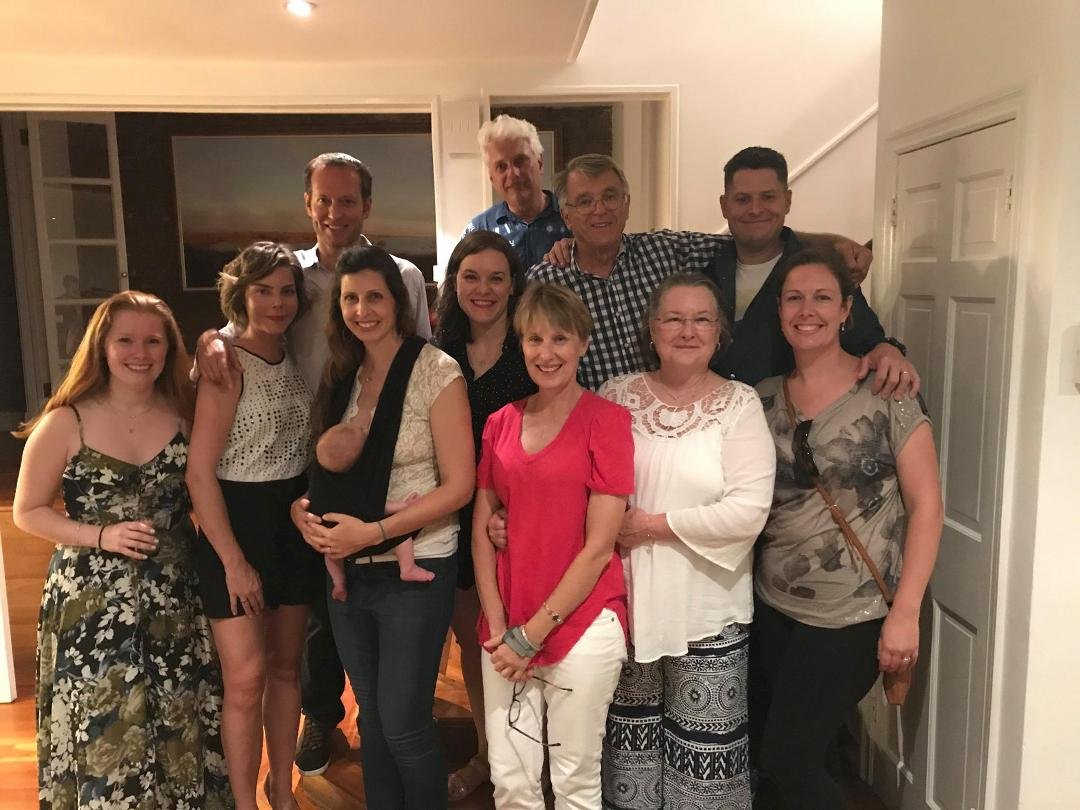 The gang at Kyle and Karissa's, West Village