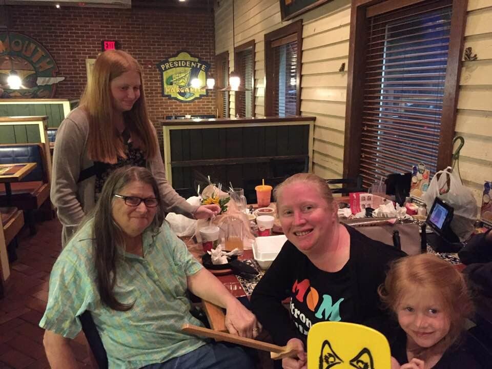 National Daughter Day!  = myself , oldest
Granddaughter , my daughter & my youngest granddaughter !
