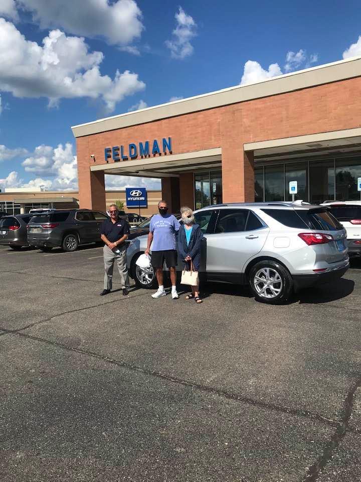 CONGRATS TO BRIAN&KATHY H.OF NORTHVILLE ON THEIR PURCHASE OF A 2020 EQUINOX PREMIER ! Come see me at FELDMAN CHEVROLET NEW HUDSON FOR YOUR FELDMAN DEAL ! As always we go The extra mile for complete customer satisfaction and
