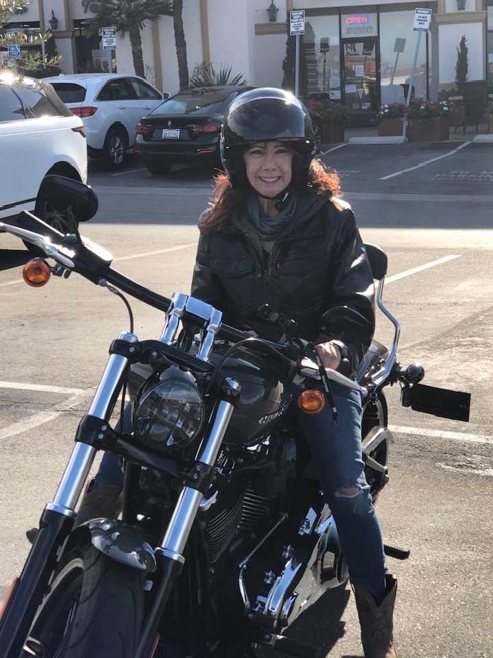 She HATED my Harley…but bravely held on for dear life. Just ONE reason I loved her…she put up with my foolishness.