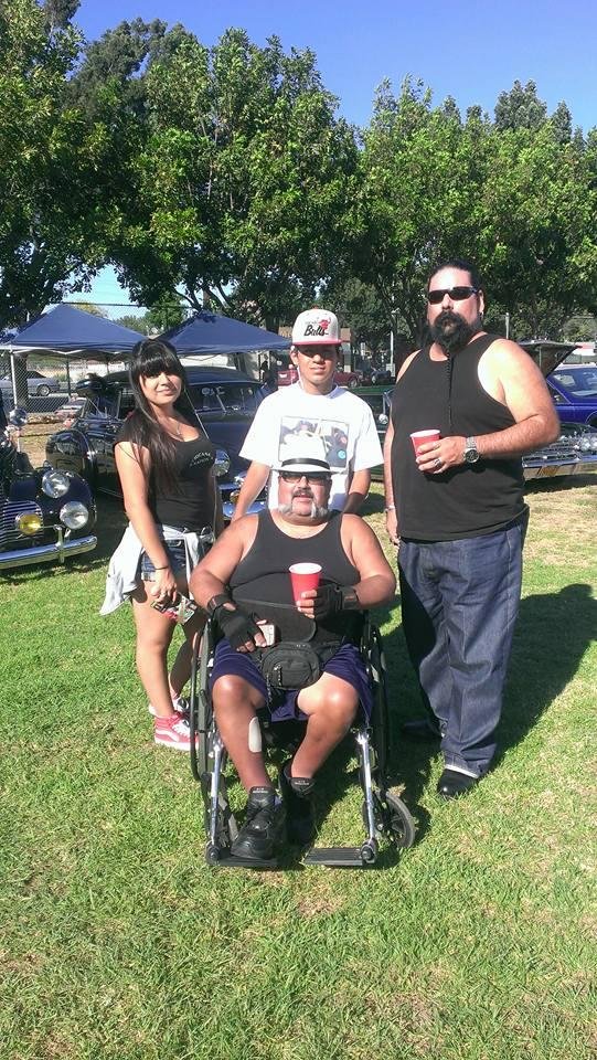 Me,my brother Rick and my kids at the car show !