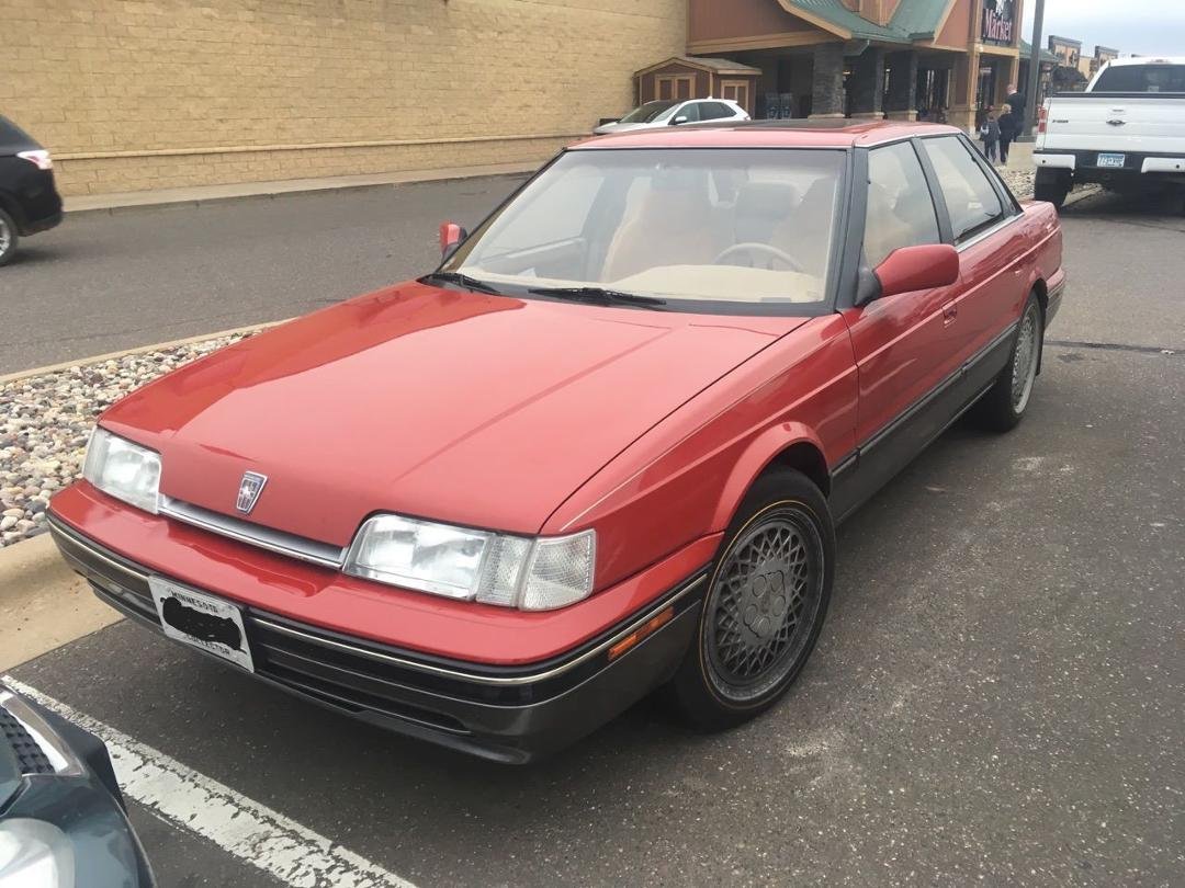 Spotted again today:
I see this once in a while over in North Branch. It's a Sterling, a British Honda. The owner has collector plates and a U.K. Flag on the boot-lid. It's a nifty car and glad to see it around. I think if