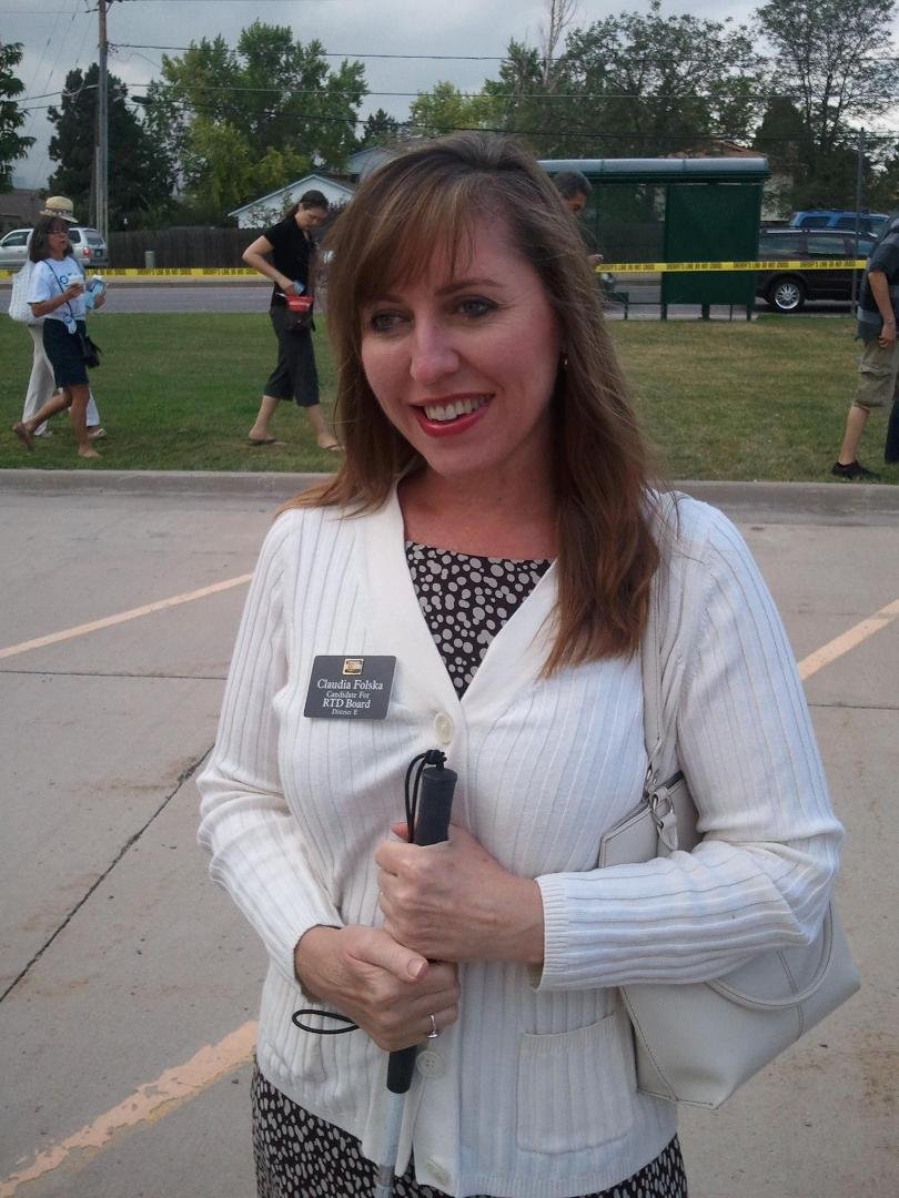 Claudia at Obama event