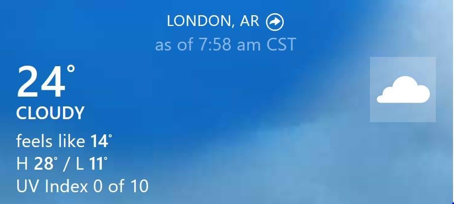 I could use a little global warming
