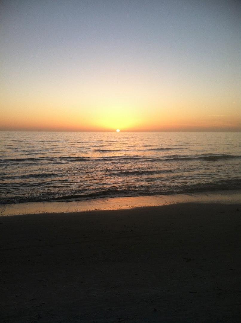 Sunset over the gulf from Fort Myers Beach. 80 degree weather and fresh seafood.
Doesn't get much better.