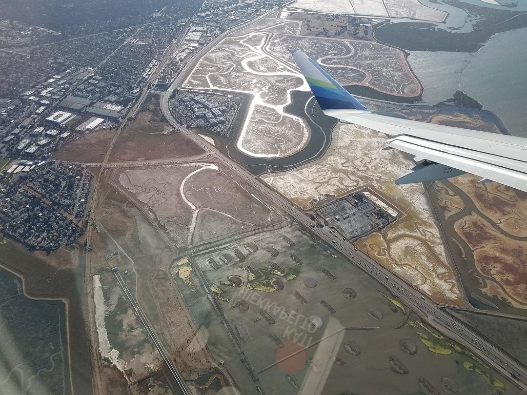 Just out of curiousity...what are those colorful areas in the South Bay? Been flying over them and never stopped to ask...until now. John Grat'n? You are our bay expert.