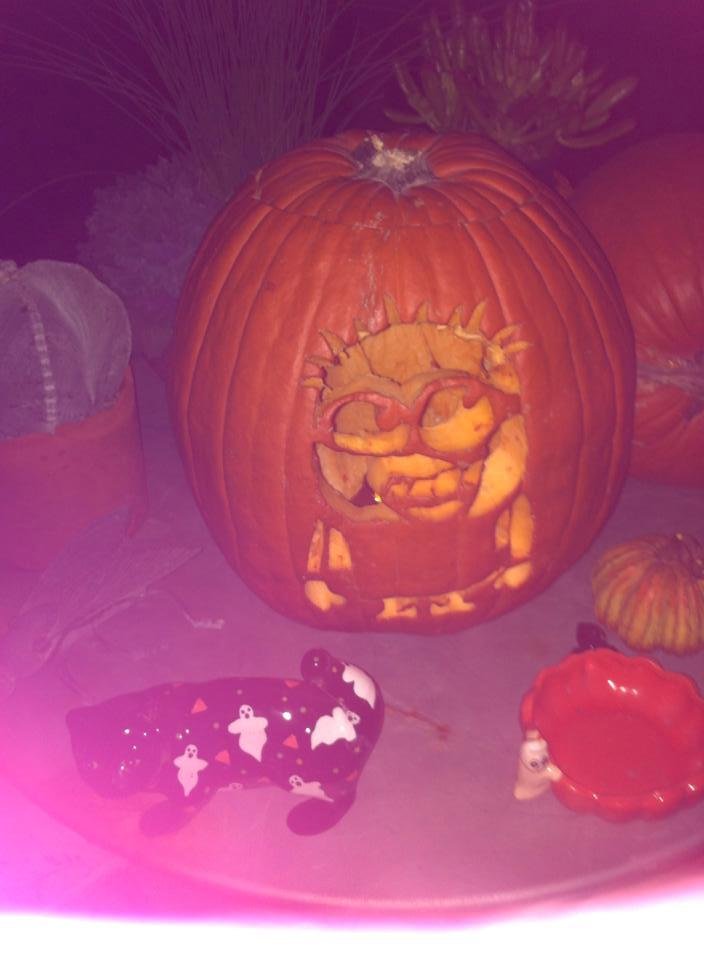 Dawson carved a pumpkin! Good job Daw Daw. Happy Halloween!