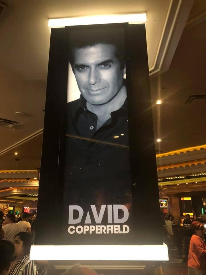 At David Copperfield magic show at the MGM Grand