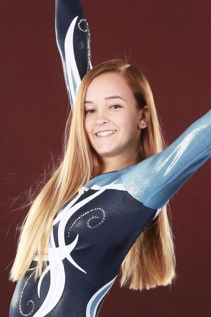 Megan. 2018-2019. Gymnastics photo.