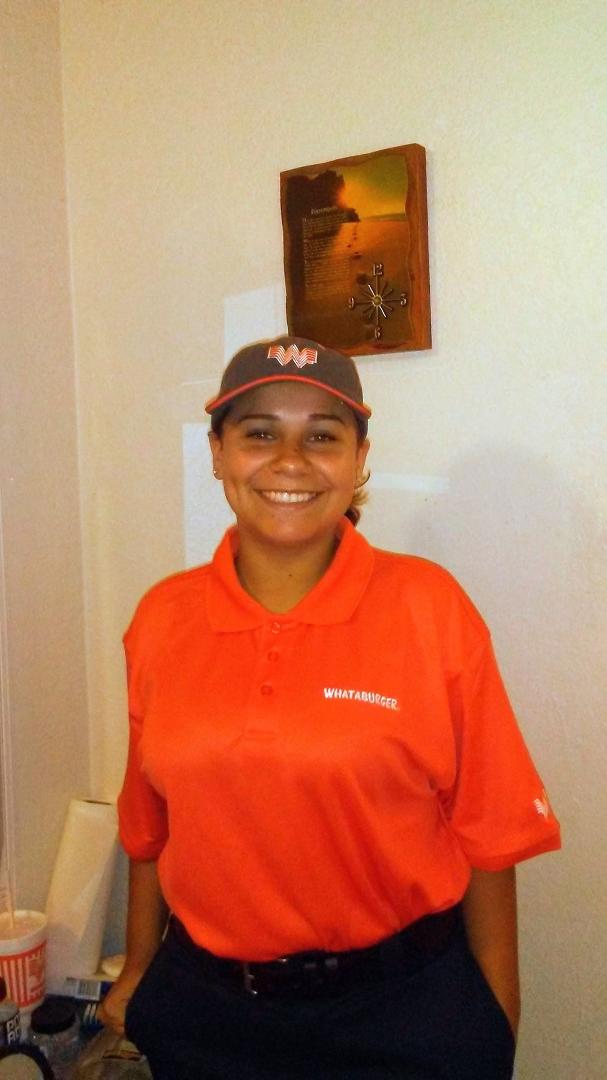 Liz... I think this was her first job at Whataburger in Ingleside, Tx