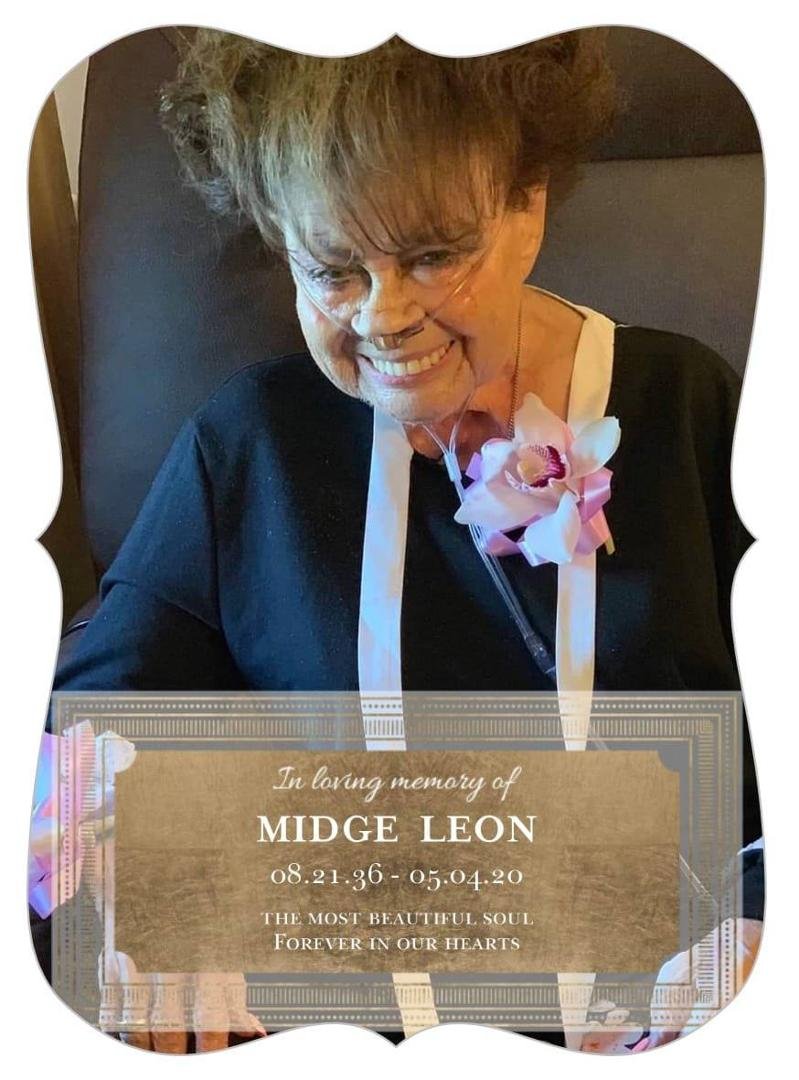My daughter Becky designed, wrote and printed this death notice since all we could have is a virtual service. Nice job Baby, be proud, I am!!!