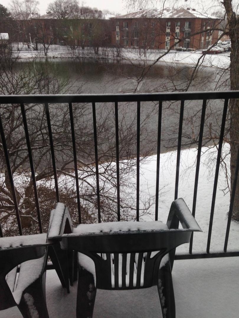 This is April 16?! Snow....but not as bad as Green Bay.