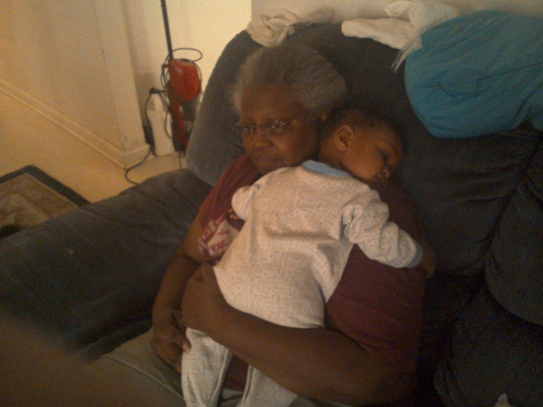 my mom and my babyes