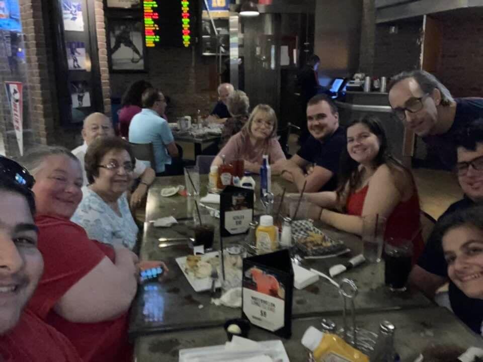 Dinner at Ameristar with Rubin’s and Evans