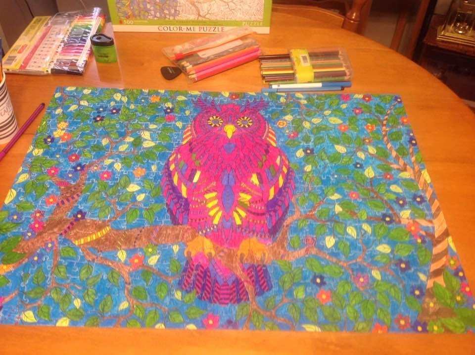 Covid 19 Puzzle now complete all coloured what a project!,👏👏👏👏
