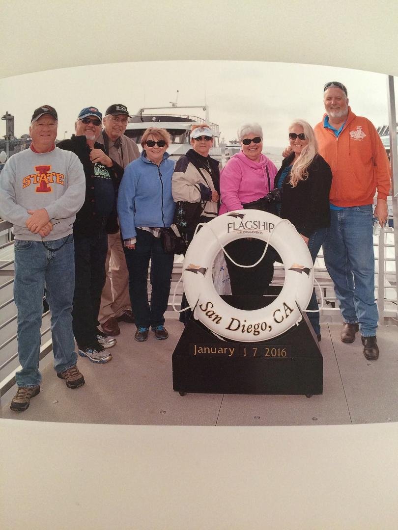 Weekend in San Diego with Mesa GW friends. Half of the group took the harbor tour. What a fun group
