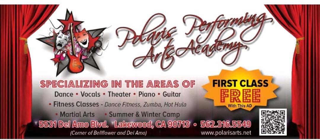Still a few openings for Summer Camp and don't forget our fitness class and martial arts tomorrow night, Thursday. 

Last day for auditions this Saturday, July 9th 12pm-2pm. 

All info and schedules etc. www. Polarisarts.net