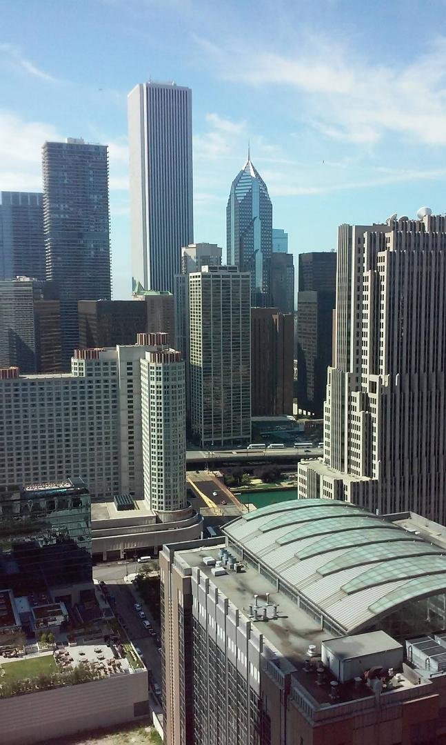 Looking out bedroom window - Chicago 44th floor