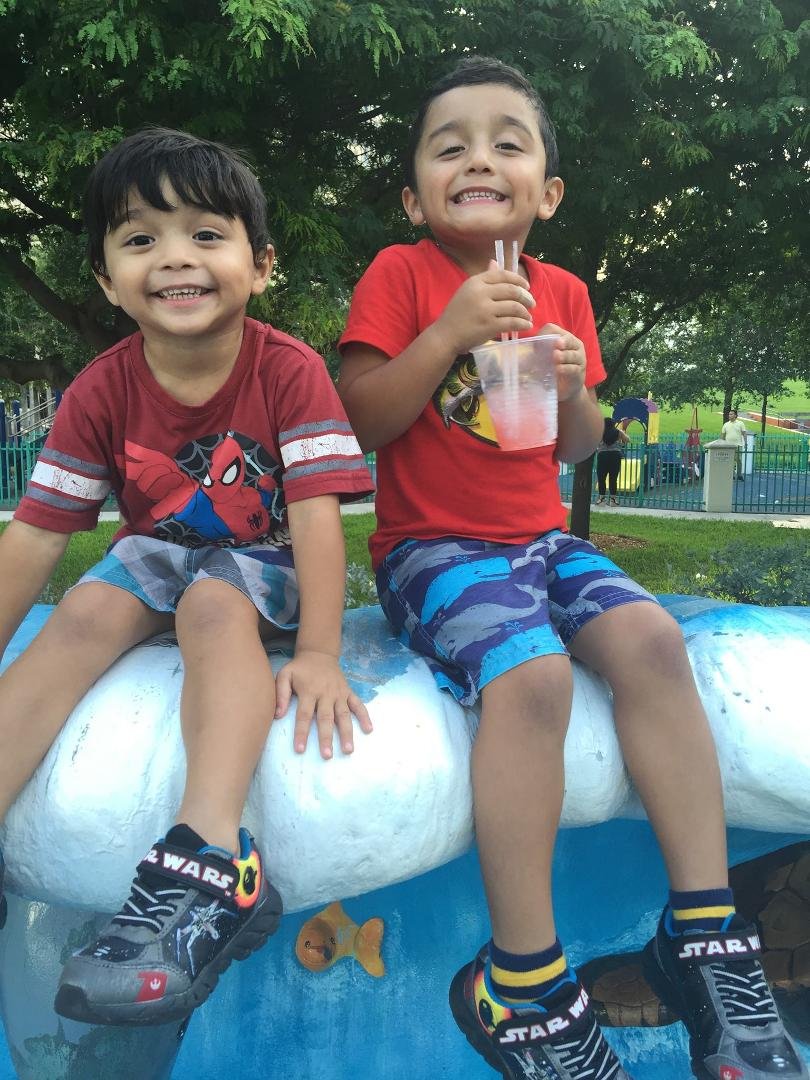 Raising two little "champions"