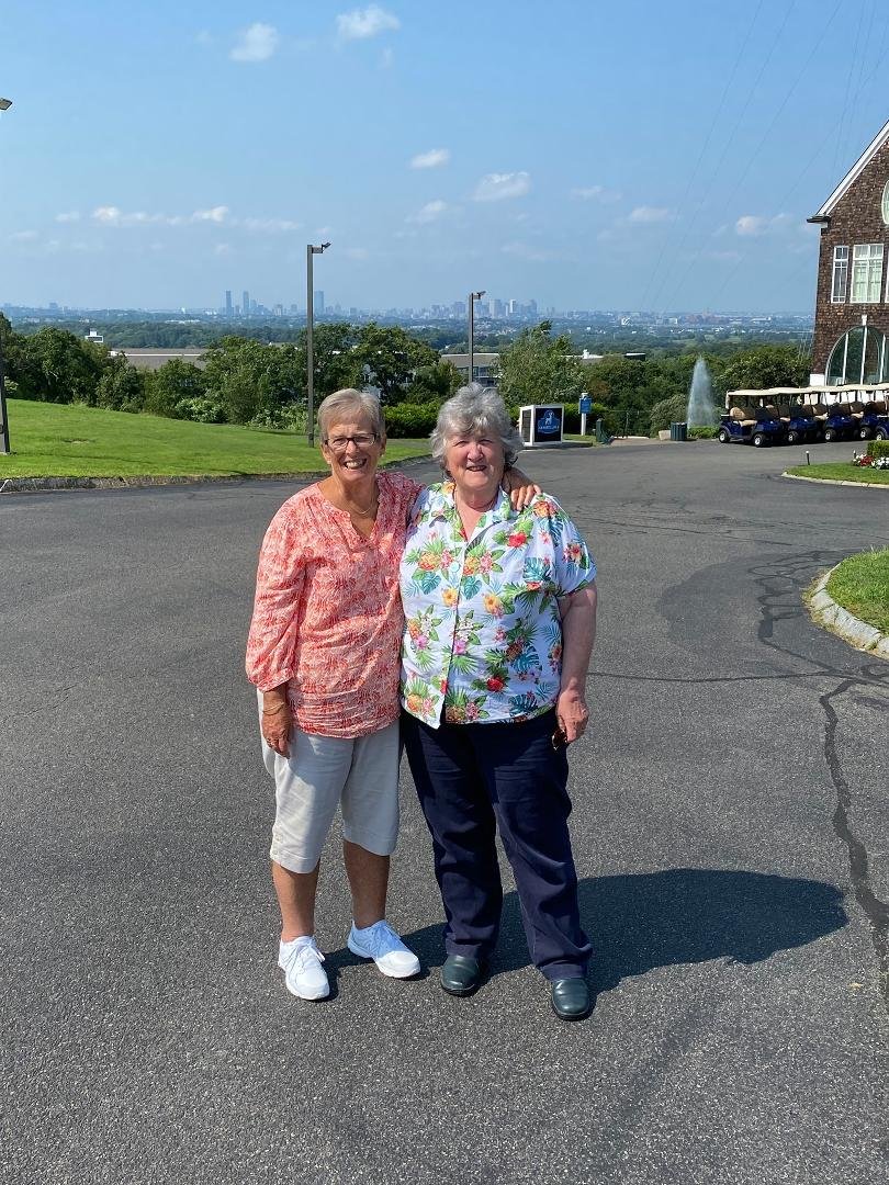 Just spent the most wonderful afternoon with Peggy and John at Granite Links. Peggy and I have known each other since first week of 9th grade. That’s 60 years. Friendships do last