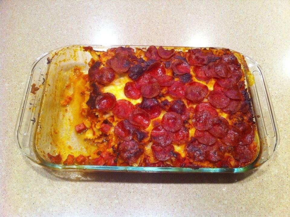 Jeannie's Pizza Casserole. Very good!
