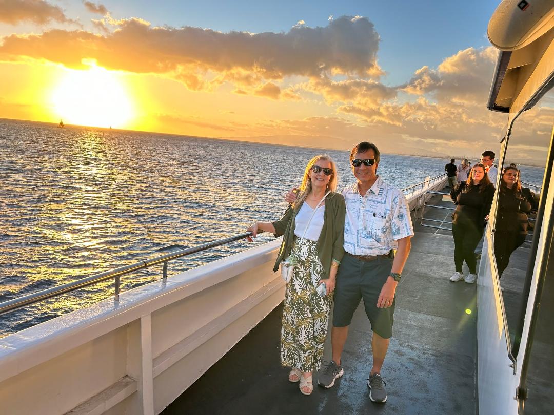 40th Anniversary Waikiki cruise - thanks Kids!