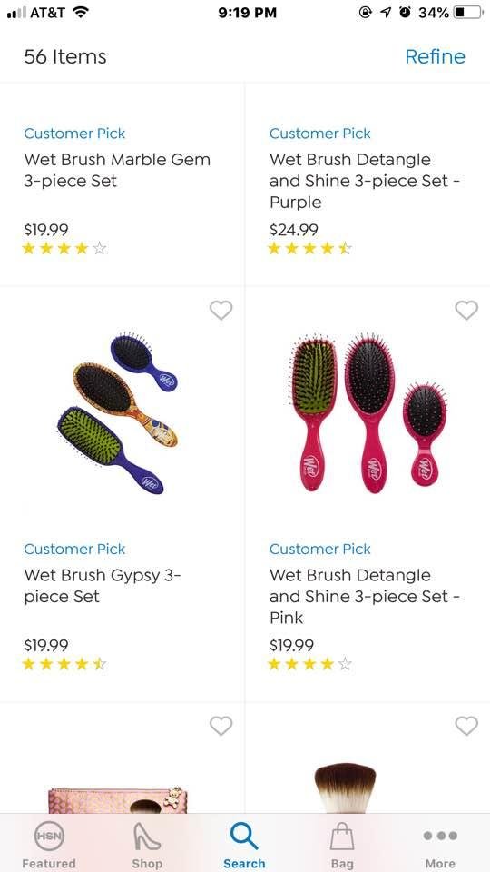 Aliscia Rodrigues. have u tried this kind of brush on all the beautiful hair your daughters have? I have a friend. who has a son with a fro and it just goes right through his wet hair. he is four and not a whimper fro