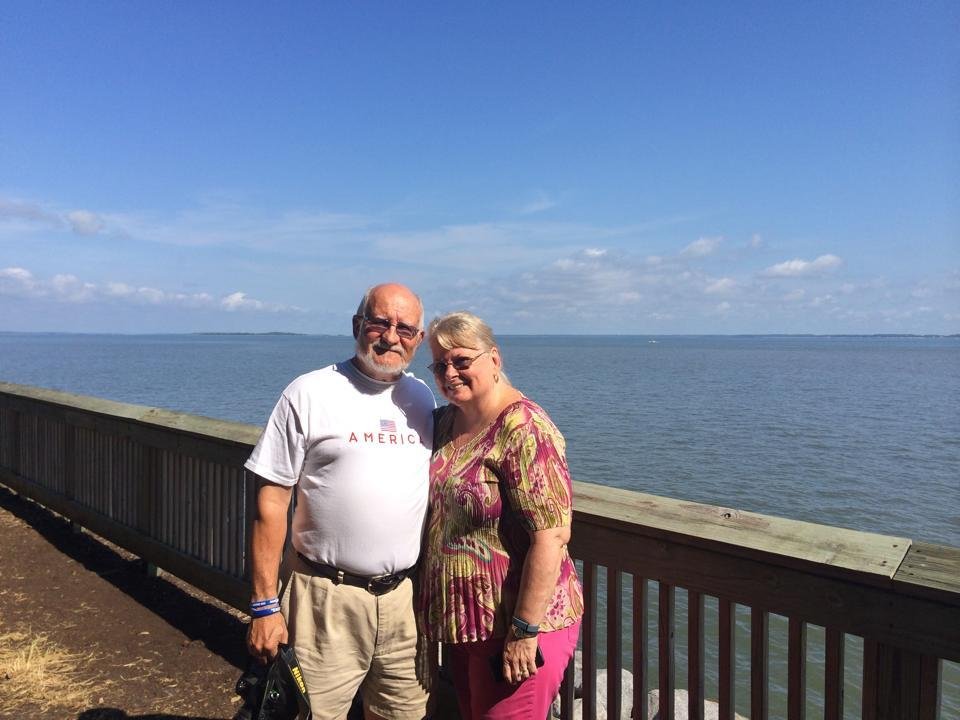 My sweet brother and sister-in-law, Don Thompson and Karen S Thompson, at Dolphin Point.