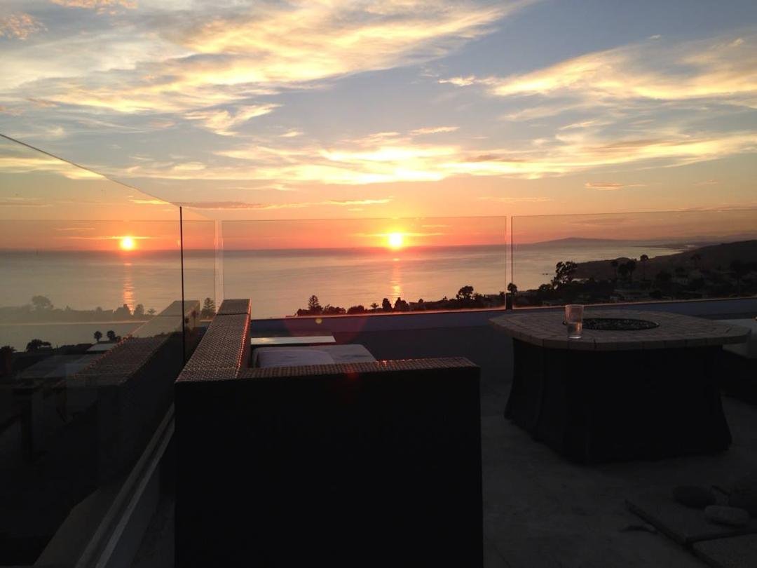 Laguna Beach at sunset. Nice breeze tonight and in the 70's