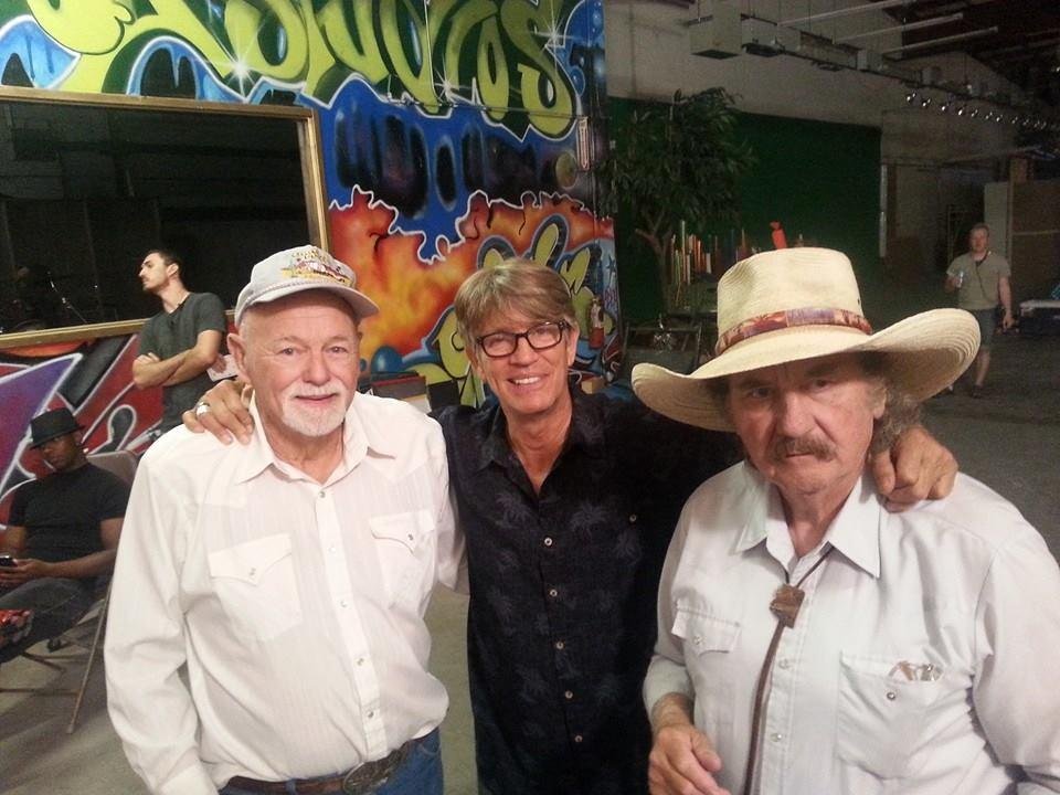 Bill Chambers Eric Roberts and the Dude Bob Roloff on scene of the movie Deadly Sanctuary