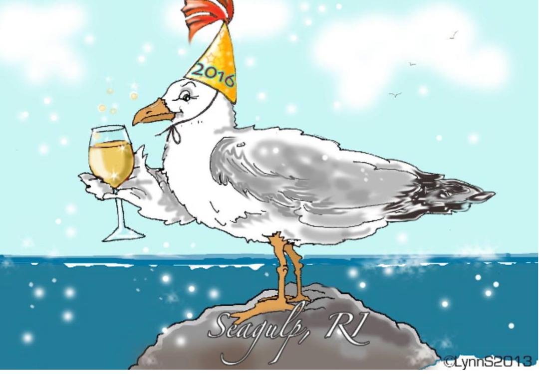 Happy New Year everyone!!!  Artist is our neighbor Lynn Sevigny.  From Seagulp, RI. !!!!