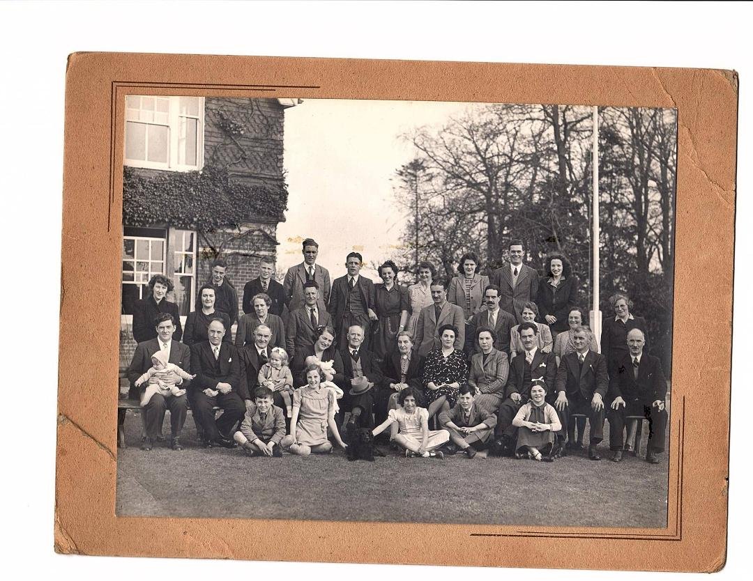 A Stringer family classic -- the family reunion in March of 1948. I am sitting in my father's lap, first row, far left, squirming and not looking at the camera. My cousin Jenny Hazel is sitting on the ground third from righ