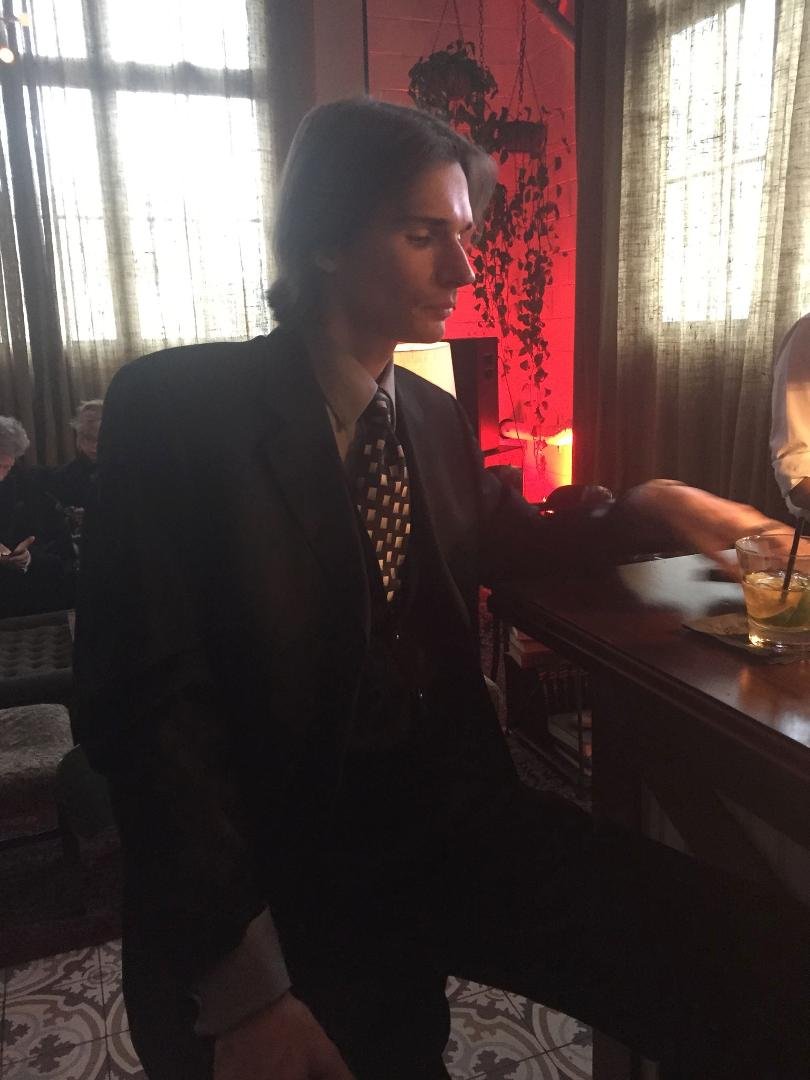 Ehron VonAllen at the Oscar Party in Hollywood.