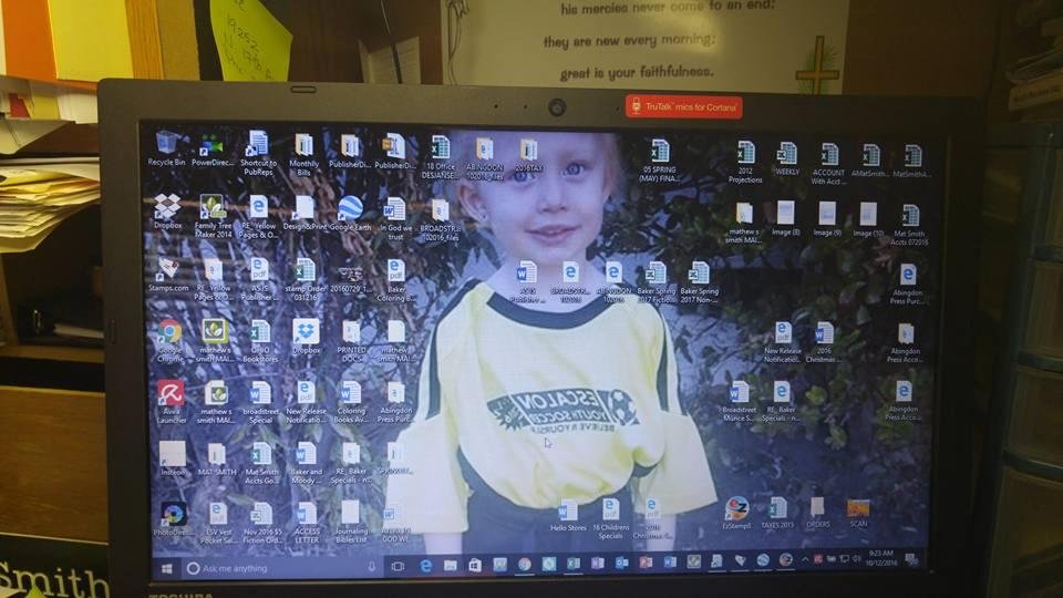 Screen saver of my grand daughter Kathryn.