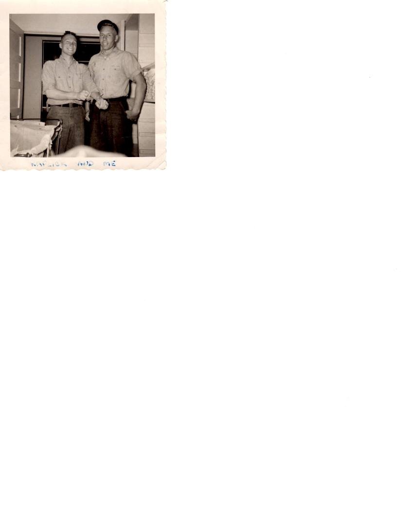 Myron and Guy Kaplicky- Tongue Point Naval Air Station, Astoria, OR (1955)