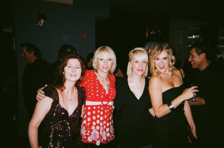 Laurel Barron socializing at Dexter's Wrap Party.