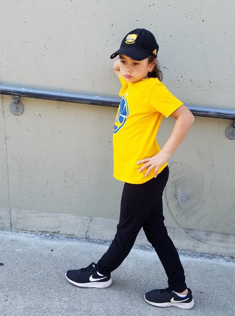 With my granddaughter Delilah at Warriors game vs Denver