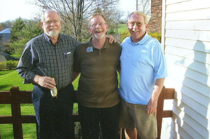 Ed's 60th. Tom, Ed, George