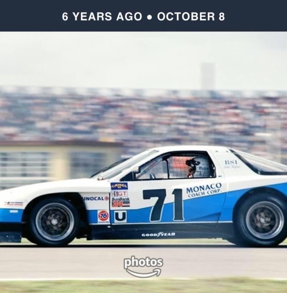 The picture of our winning GTU car at the 1990 Daytona 24 Hours brings memories of joy and sadness. What was one of our happiest days, also brings the sadness that my Co-Driver and friend, Jim Pace is no longer with us. T