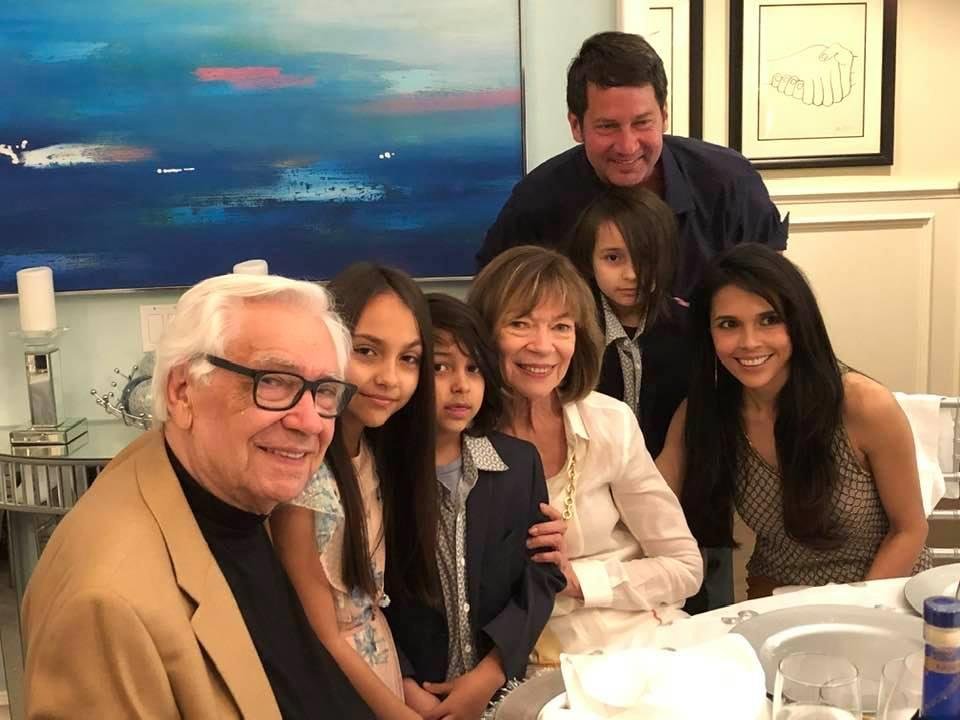 Rosemary and my engagement party. My son Dave with his beautiful family. Wonderful evening!!