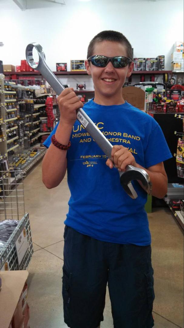 This is THE biggest wrench I have EVER seen.