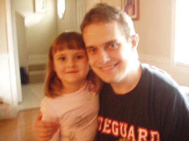 Bob , son-in-law, and Laura, 5 yrs.
