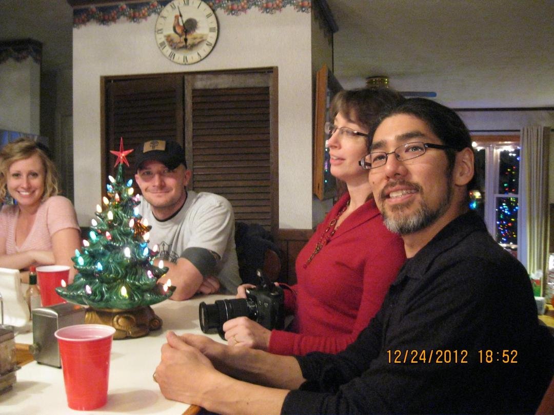 Some of the pictures of our Christmas Eve.. I finally figured out how to download the pictures on my new Windows 8 computer!!!Yeah