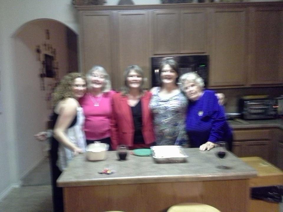 Misty, me, Lucy,Patricia and mom