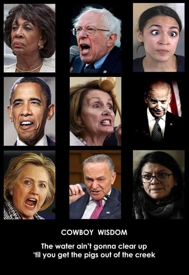 The faces of lunatics and of EVIL!