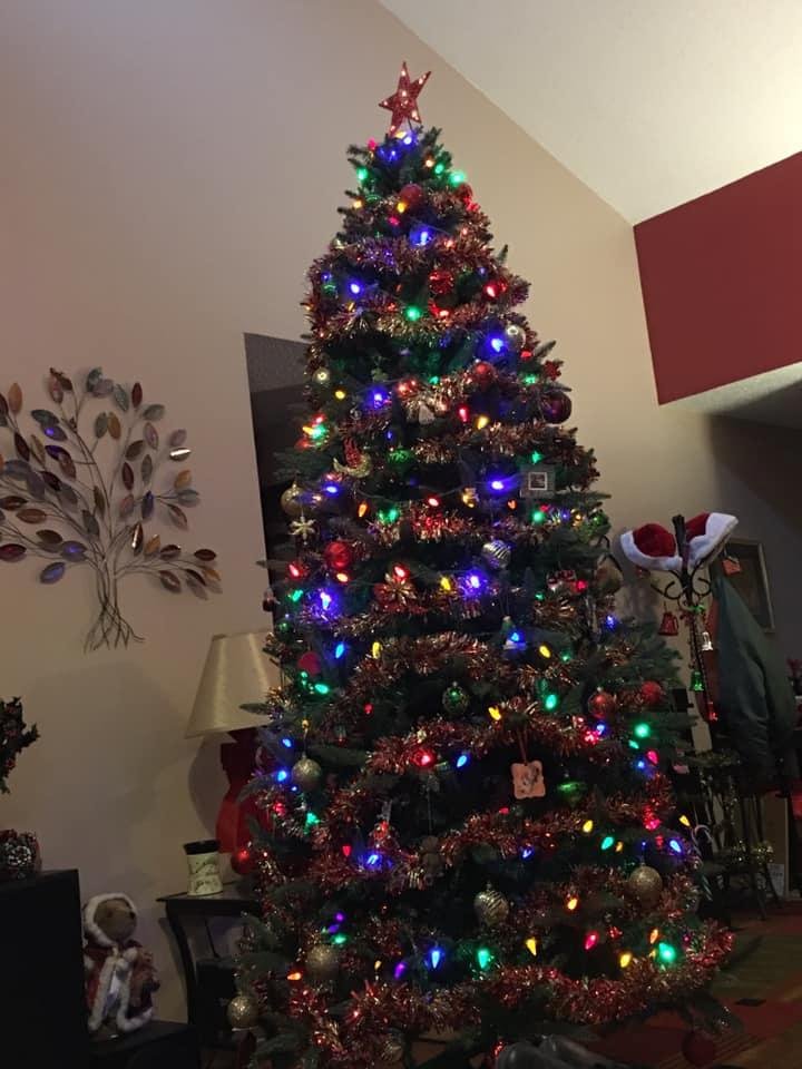 Here Granny here is our tree for this year all 9 ft