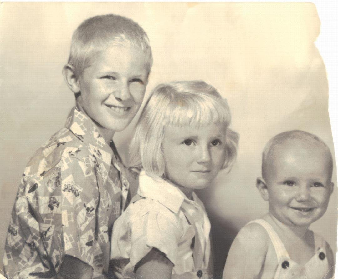 George, Barbara Dunn Hunter Oestel & me.