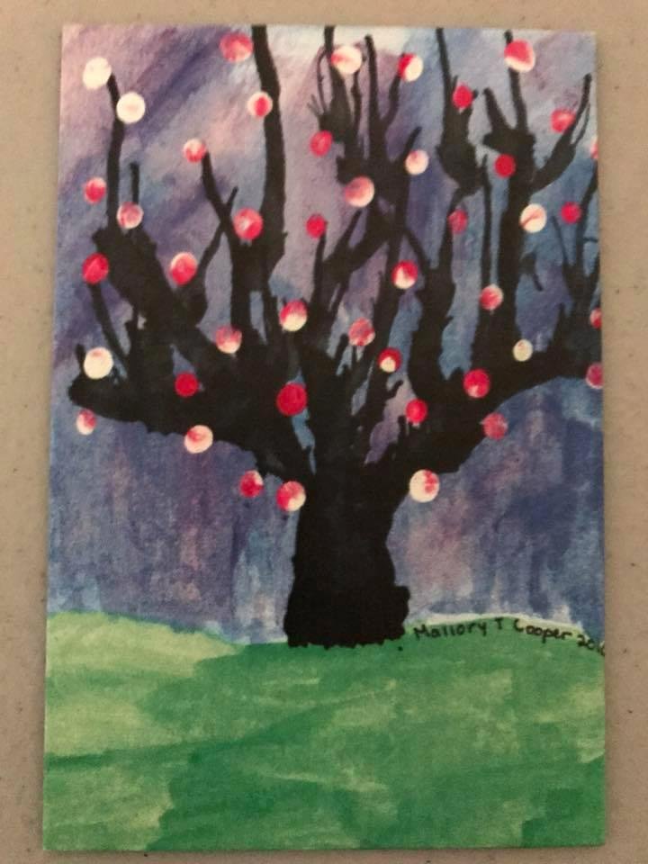 My granddaughters artistic flair. The post